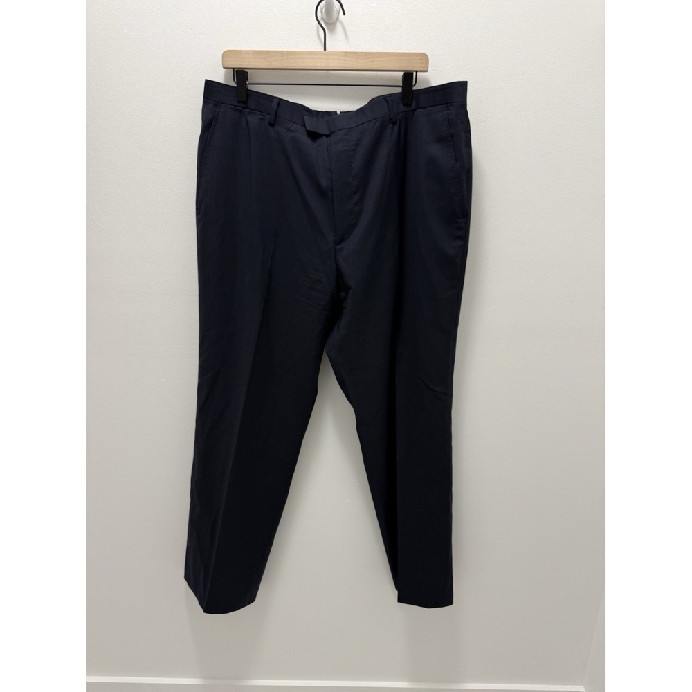 Banana Republic Trabaldo Togna 1840 Wool Dress Pants 38x30 Navy Italian Birdseye